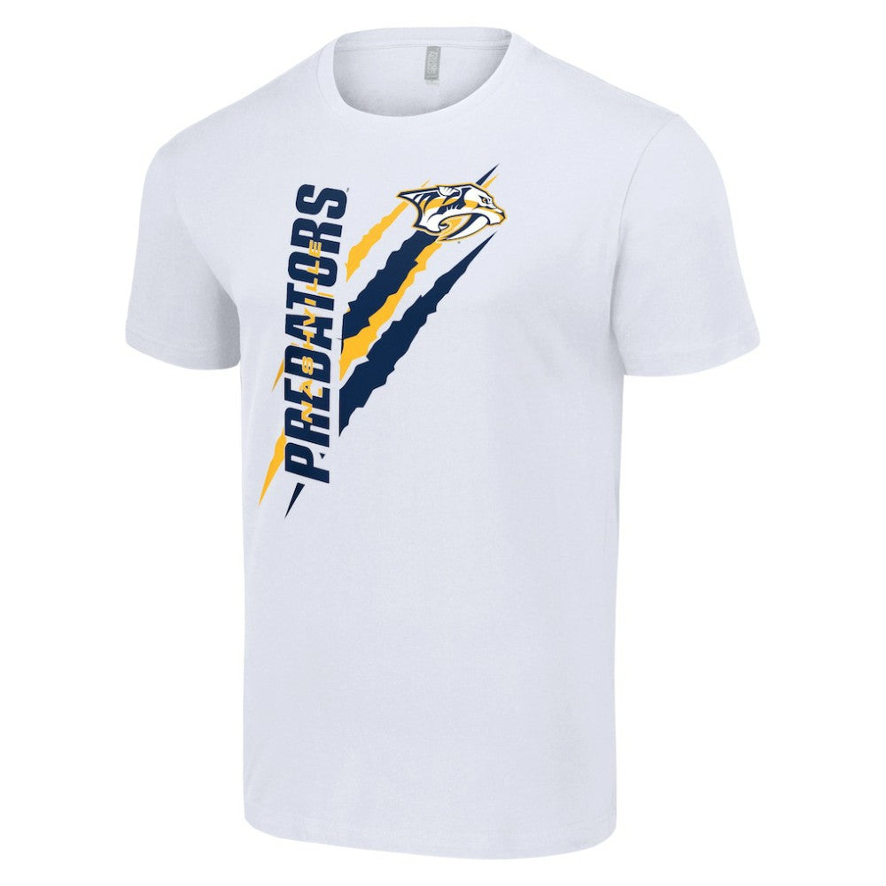 Nashville Predators Starter Color Scratch T-Shirt White