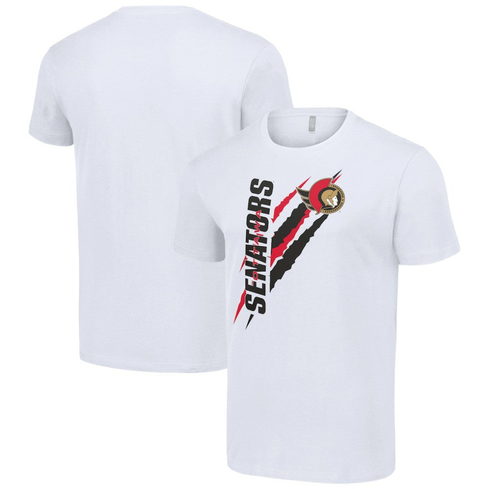 Ottawa Senators Starter Color Scratch T-Shirt White