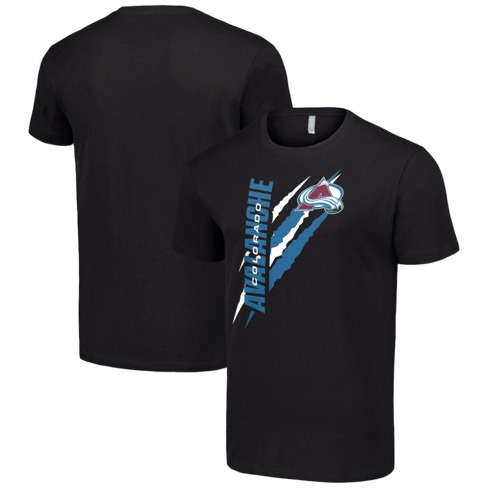 Colorado Avalanche Starter Color Scratch T-Shirt Black