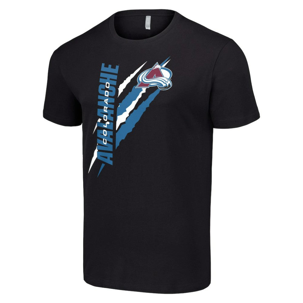 Colorado Avalanche Starter Color Scratch T-Shirt Black