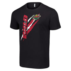 Minnesota Wild Starter Color Scratch T-Shirt Black
