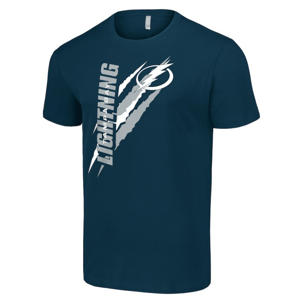 Tampa Bay Lightning Starter Color Scratch T-Shirt Navy