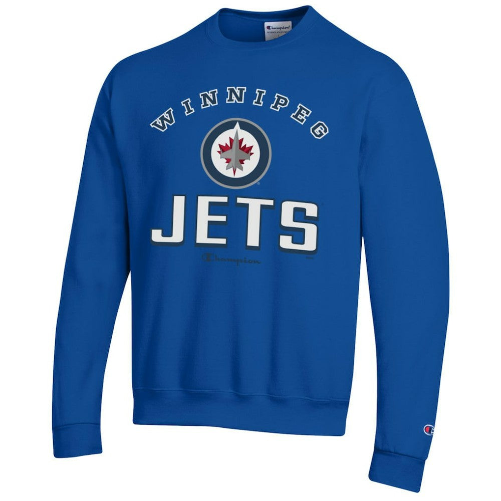 Winnipeg Jets Champion Eco Powerblend Crewneck Sweatshirt Royal