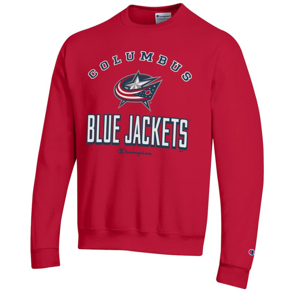 Columbus Blue Jackets Champion Eco Powerblend Crewneck Sweatshirt Red