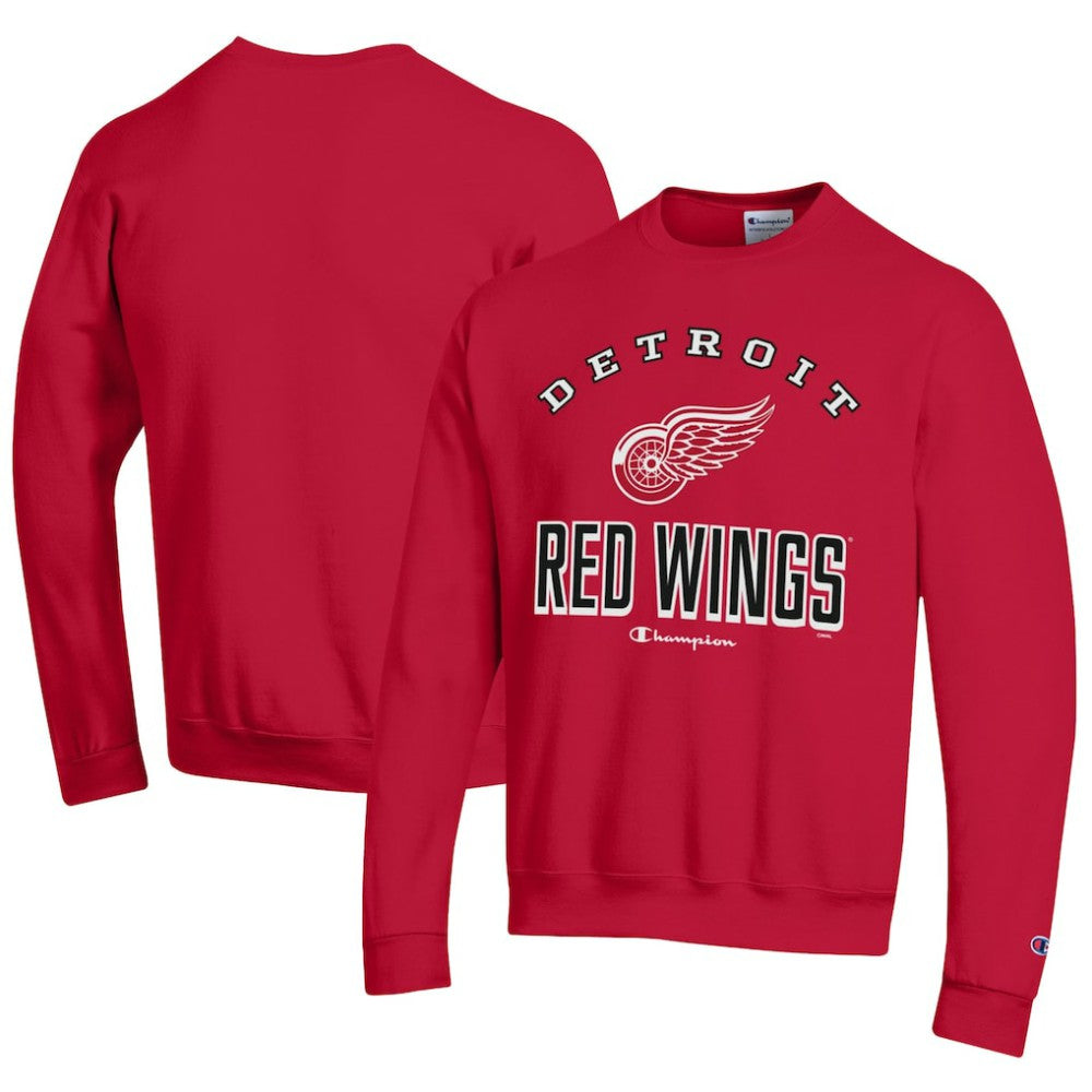 Detroit Red Wings Champion Eco Powerblend Crewneck Sweatshirt Red