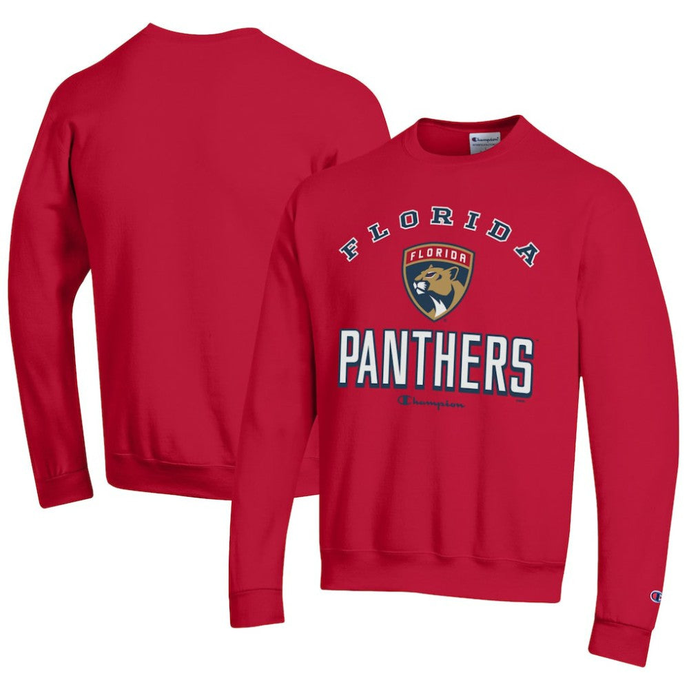Florida Panthers Champion Eco Powerblend Crewneck Sweatshirt Red