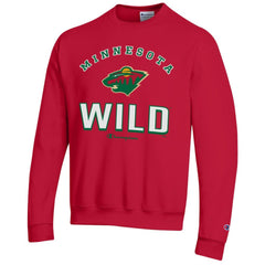 Minnesota Wild Champion Eco Powerblend Crewneck Sweatshirt Red