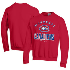 Montreal Canadiens Champion Eco Powerblend Crewneck Sweatshirt Red