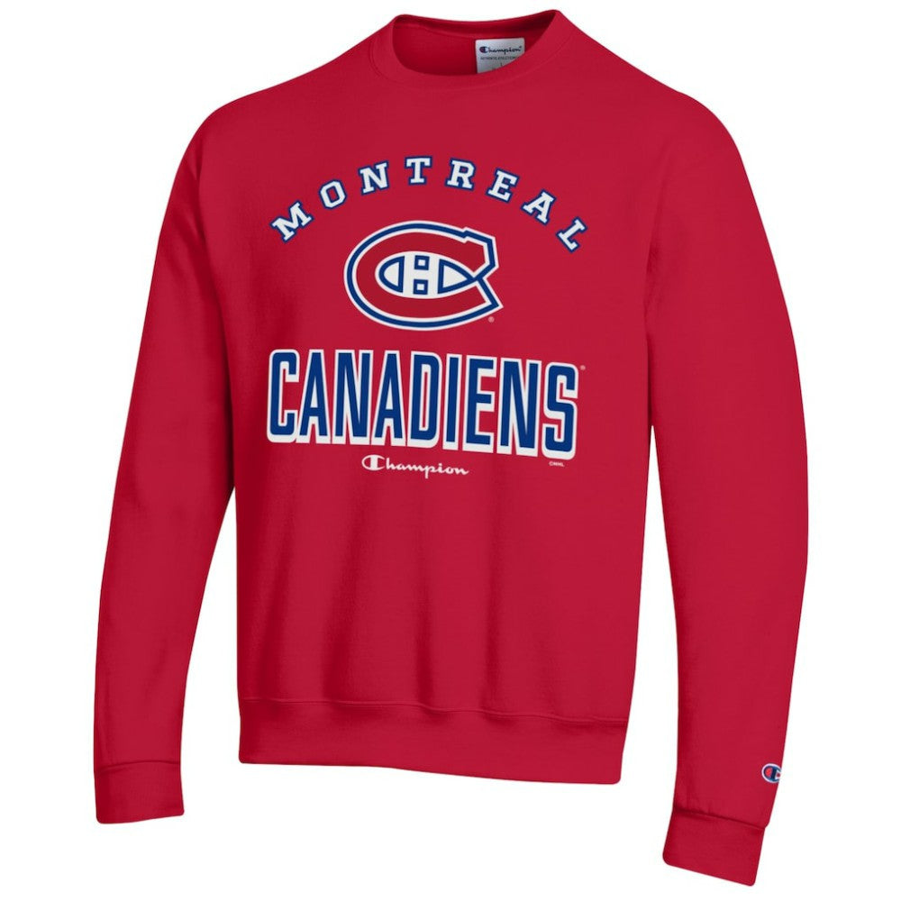 Montreal Canadiens Champion Eco Powerblend Crewneck Sweatshirt Red