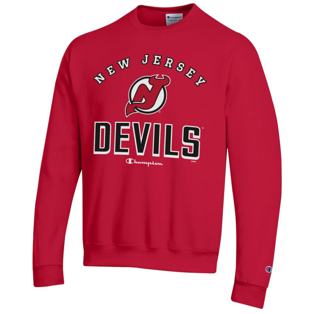 New Jersey Devils Champion Eco Powerblend Crewneck Sweatshirt Red