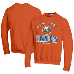 New York Islanders Champion Eco Powerblend Crewneck Sweatshirt Orange
