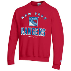 New York Rangers Champion Eco Powerblend Crewneck Sweatshirt Red