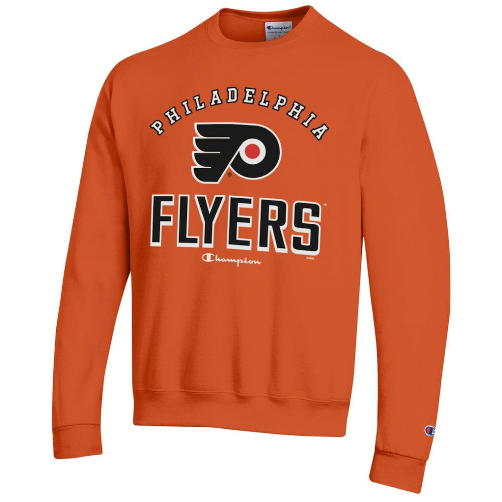 Philadelphia Flyers Champion Eco Powerblend Crewneck Sweatshirt Orange