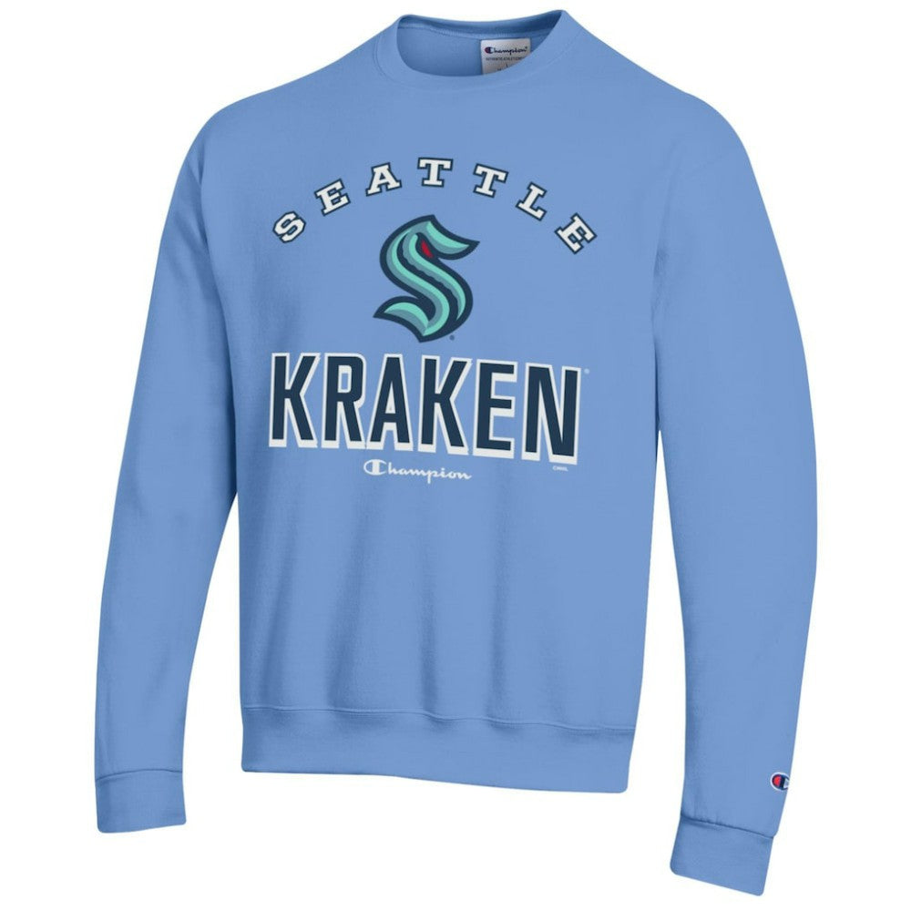 Seattle Kraken Champion Eco Powerblend Crewneck Sweatshirt Light Blue