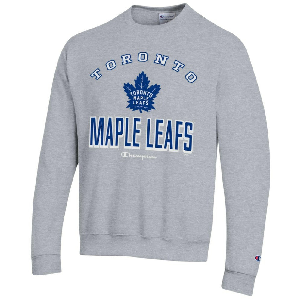 Toronto Maple Leafs Champion Eco Powerblend Crewneck Sweatshirt Gray
