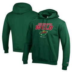 Minnesota Wild Champion Eco Powerblend Pullover Hoodie Hunter Green