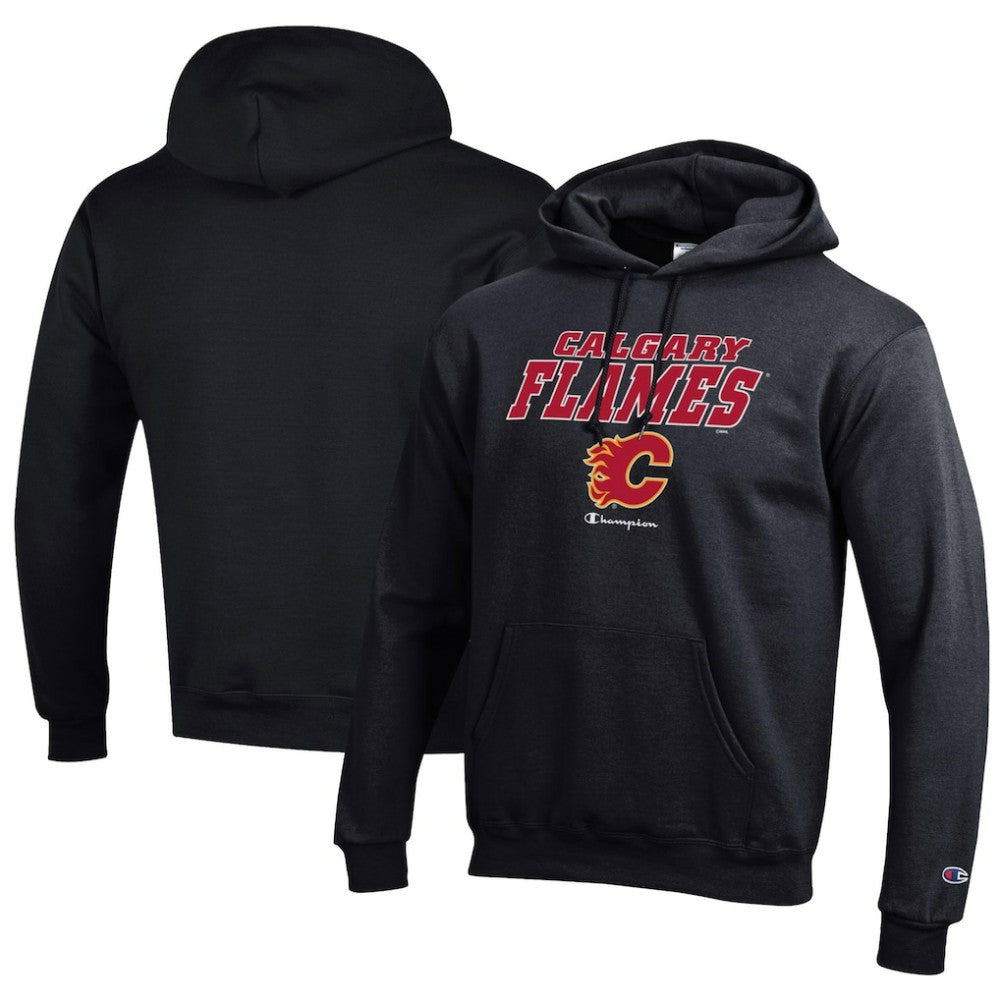 Calgary Flames Champion Eco Powerblend Pullover Hoodie Black