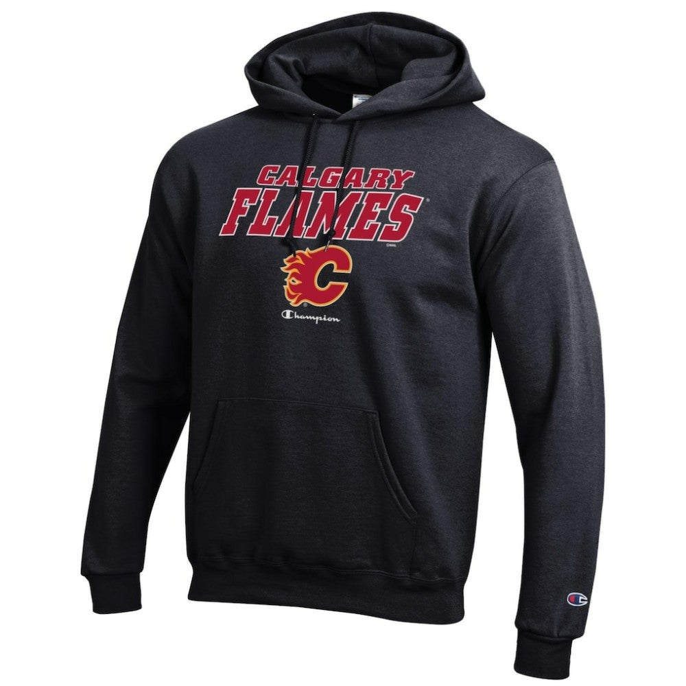 Calgary Flames Champion Eco Powerblend Pullover Hoodie Black