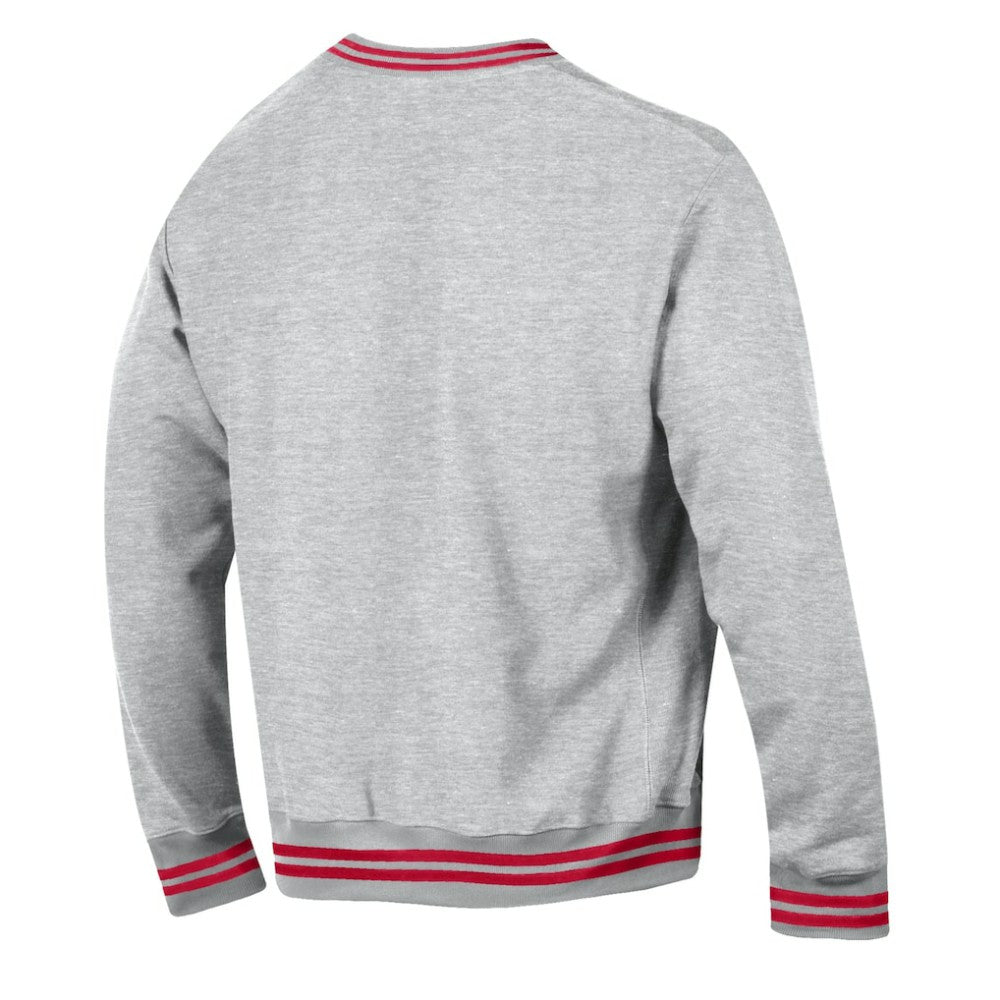 Minnesota Wild Champion Reverse Weave Yarn Dye Pullover Sweatshirt Heather Gray