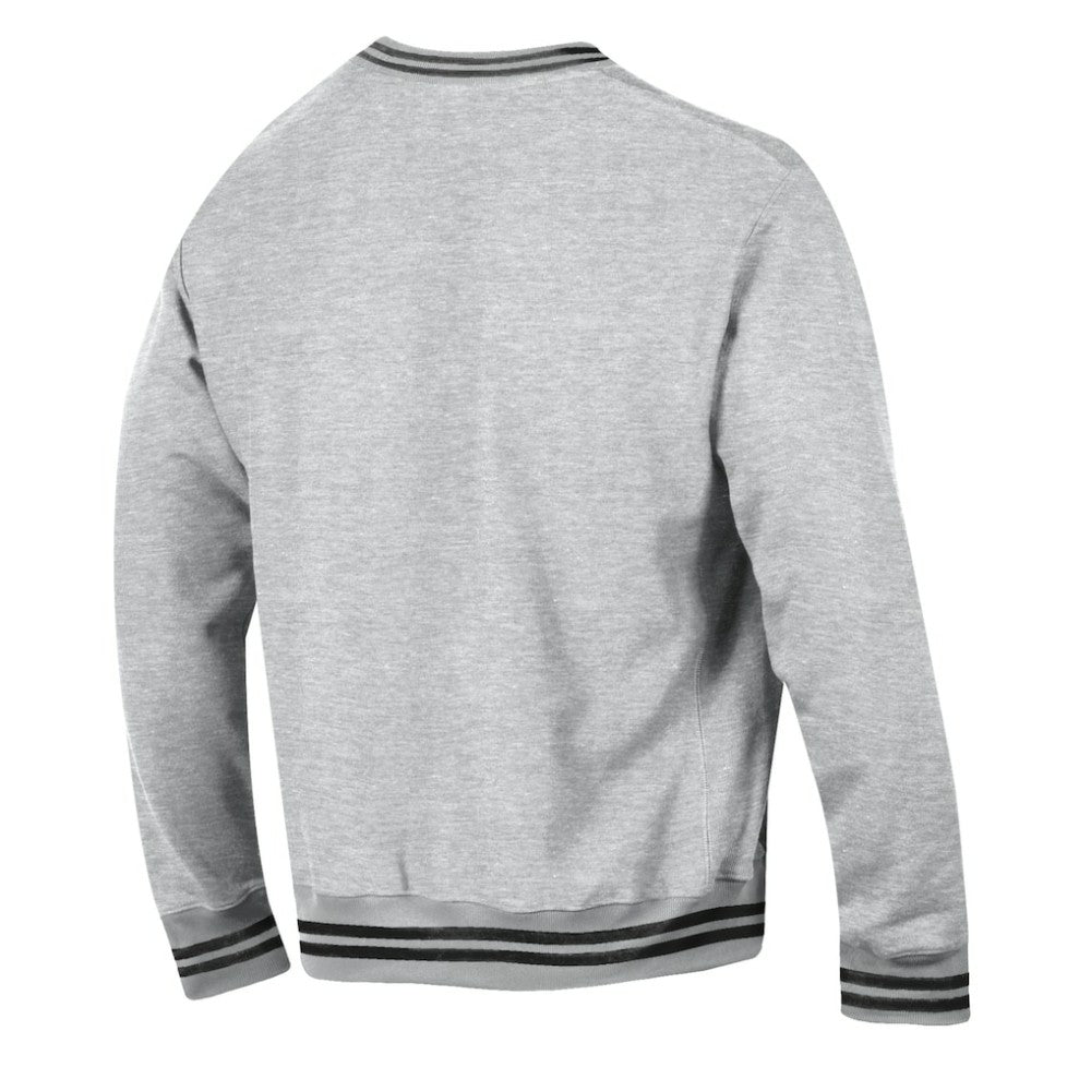 San Jose Sharks Champion Reverse Weave Yarn Dye Pullover Sweatshirt Heather Gray