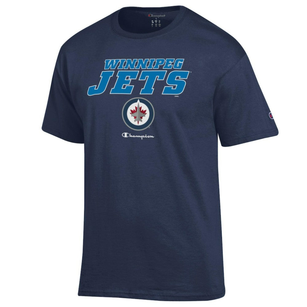 Winnipeg Jets Champion Jersey T-Shirt Navy