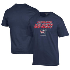 Columbus Blue Jackets Champion Jersey T-Shirt Navy