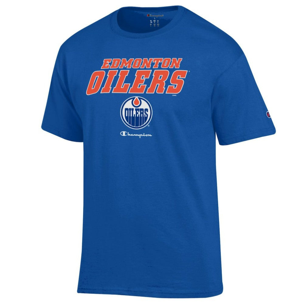 Edmonton Oilers Champion Jersey T-Shirt Royal