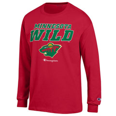 Minnesota Wild Champion Long-Sleeve Jersey T-Shirt Red