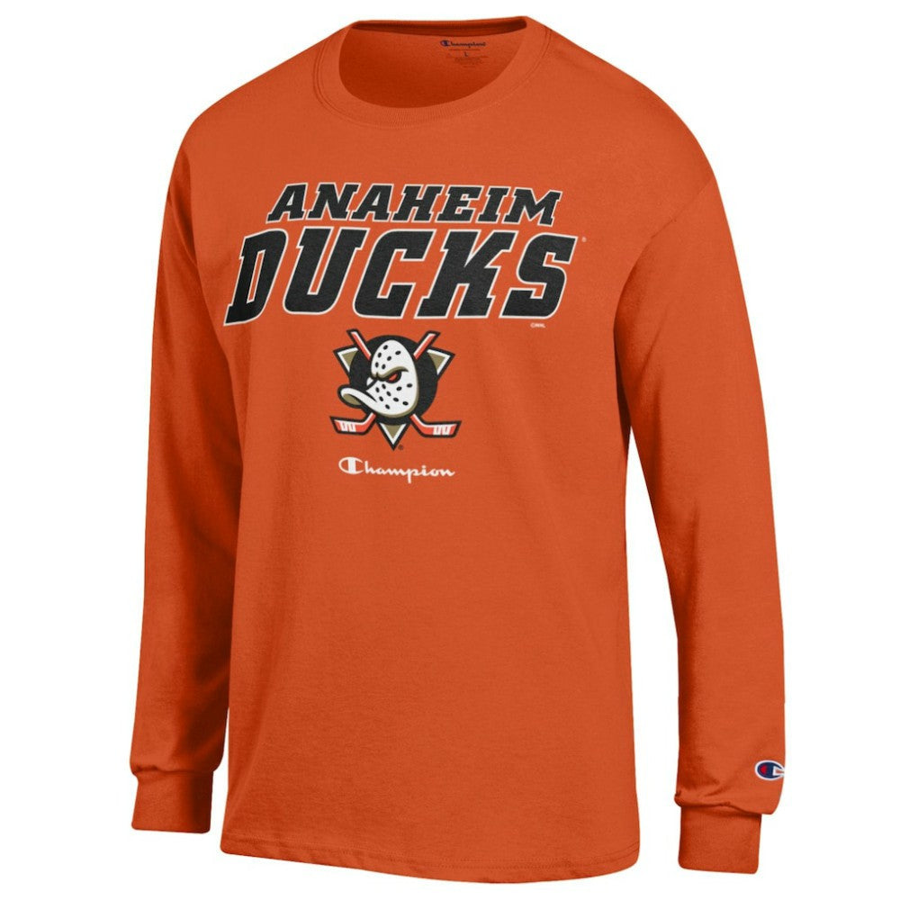 Anaheim Ducks Champion Long-Sleeve Jersey T-Shirt Orange