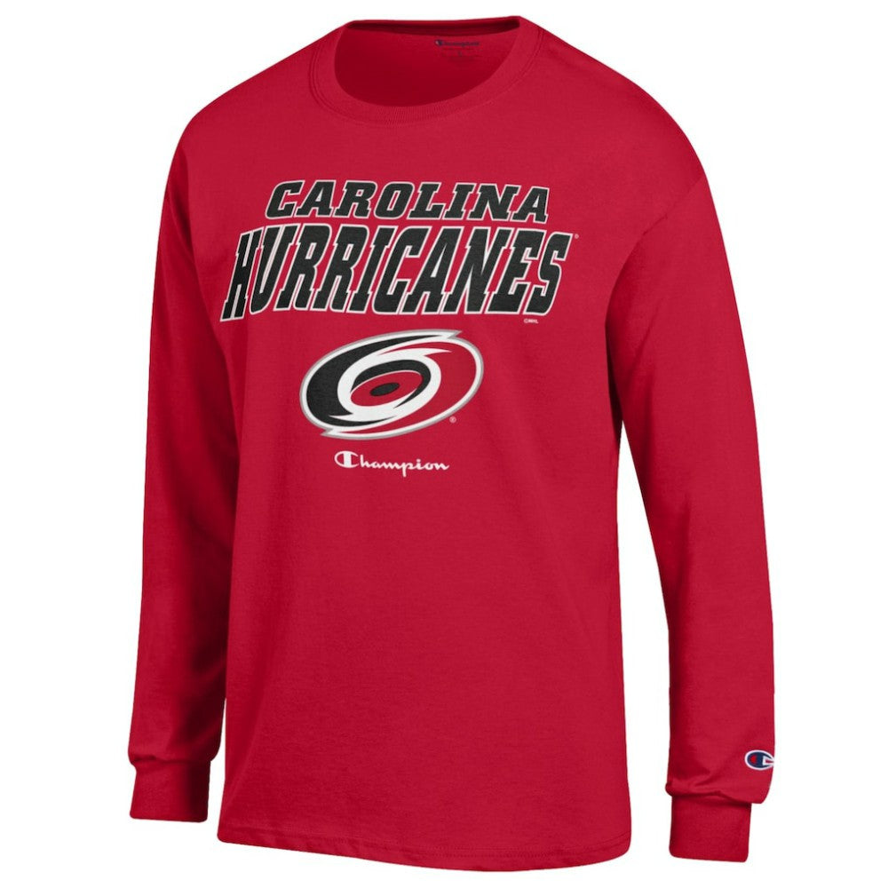 Carolina Hurricanes Champion Long-Sleeve Jersey T-Shirt Red
