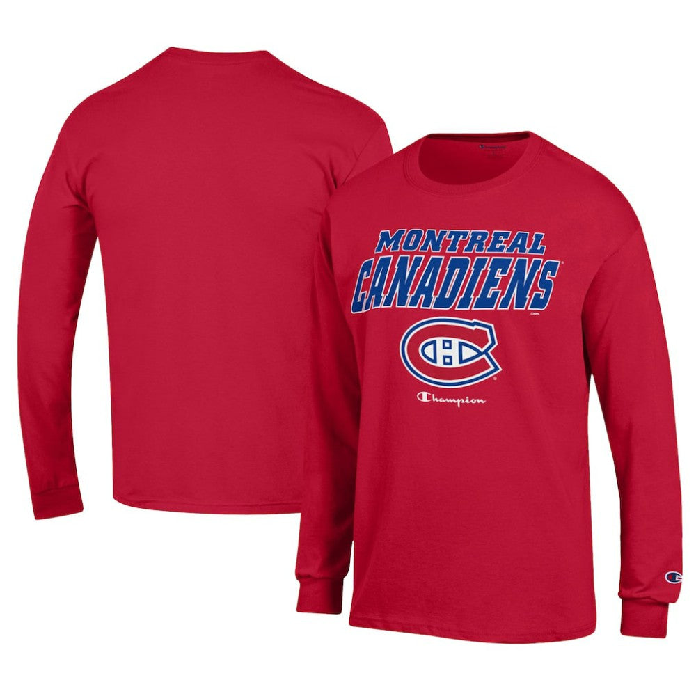 Montreal Canadiens Champion Long-Sleeve Jersey T-Shirt Red