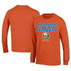 New York Islanders Champion Long-Sleeve Jersey T-Shirt Orange