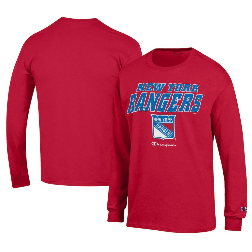 New York Rangers Champion Long-Sleeve Jersey T-Shirt Red