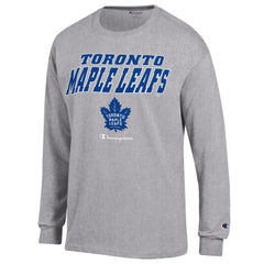 Toronto Maple Leafs Champion Long-Sleeve Jersey T-Shirt Gray