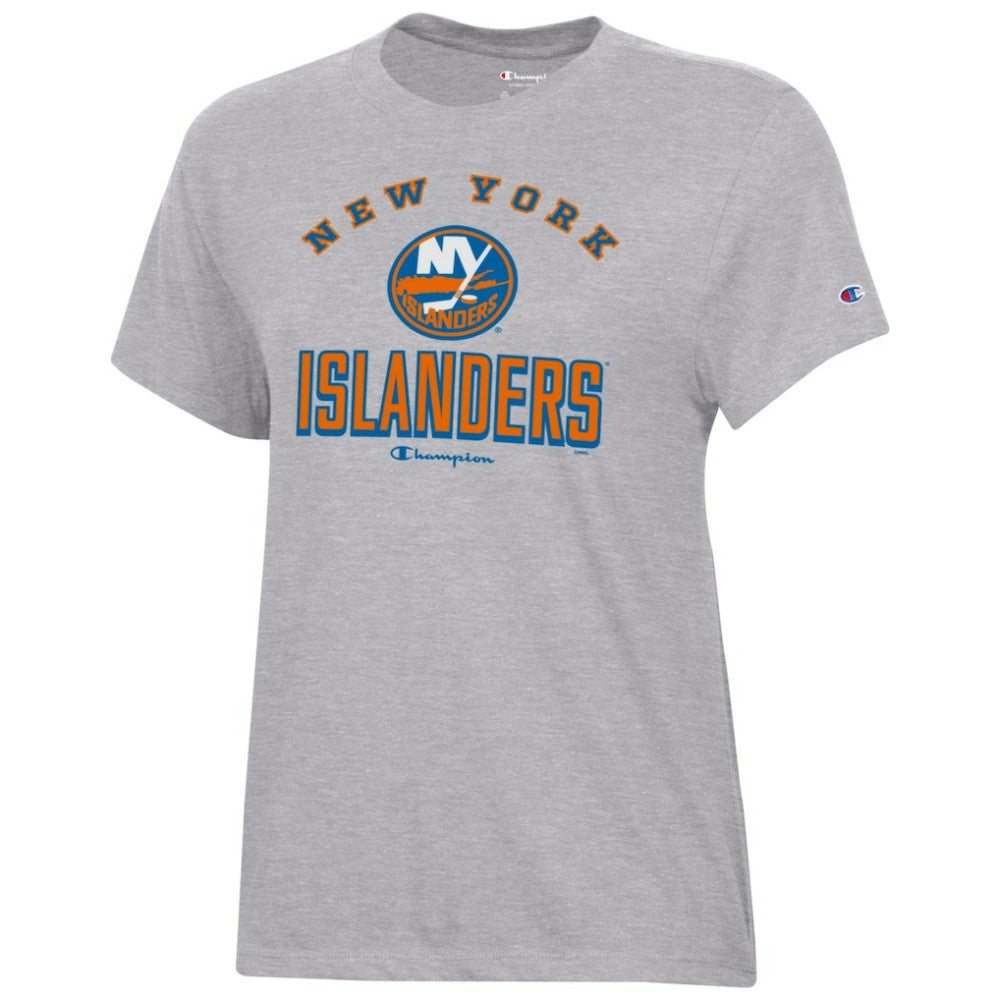 New York Islanders Champion Women's Core T-Shirt Heather Gray
