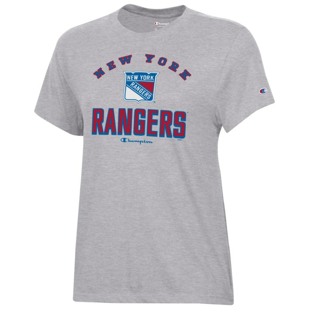 New York Rangers Champion Women's Core T-Shirt Heather Gray