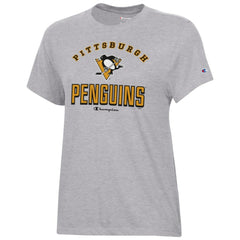 Pittsburgh Penguins Champion Women's Core T-Shirt Heather Gray
