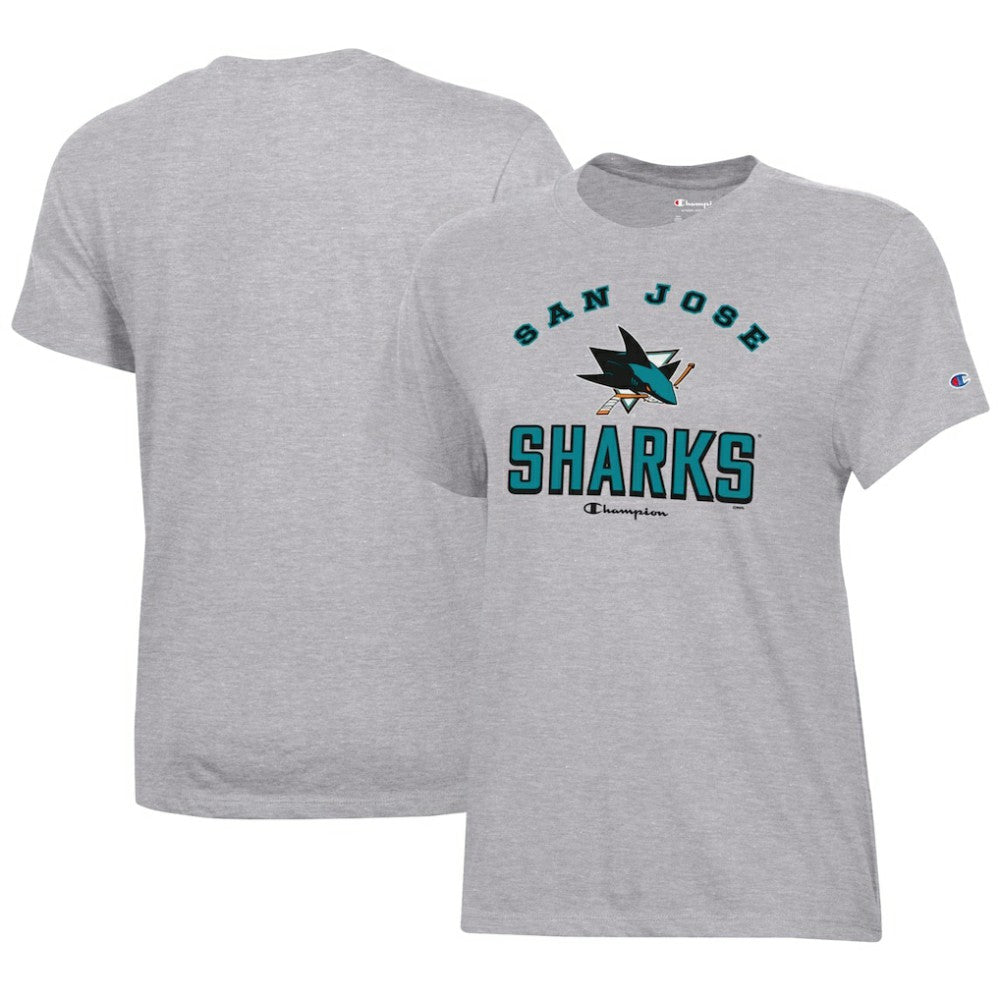San Jose Sharks Champion Women's Core T-Shirt Heather Gray