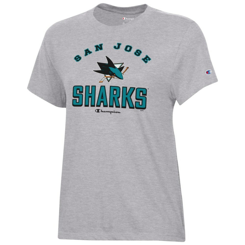 San Jose Sharks Champion Women's Core T-Shirt Heather Gray
