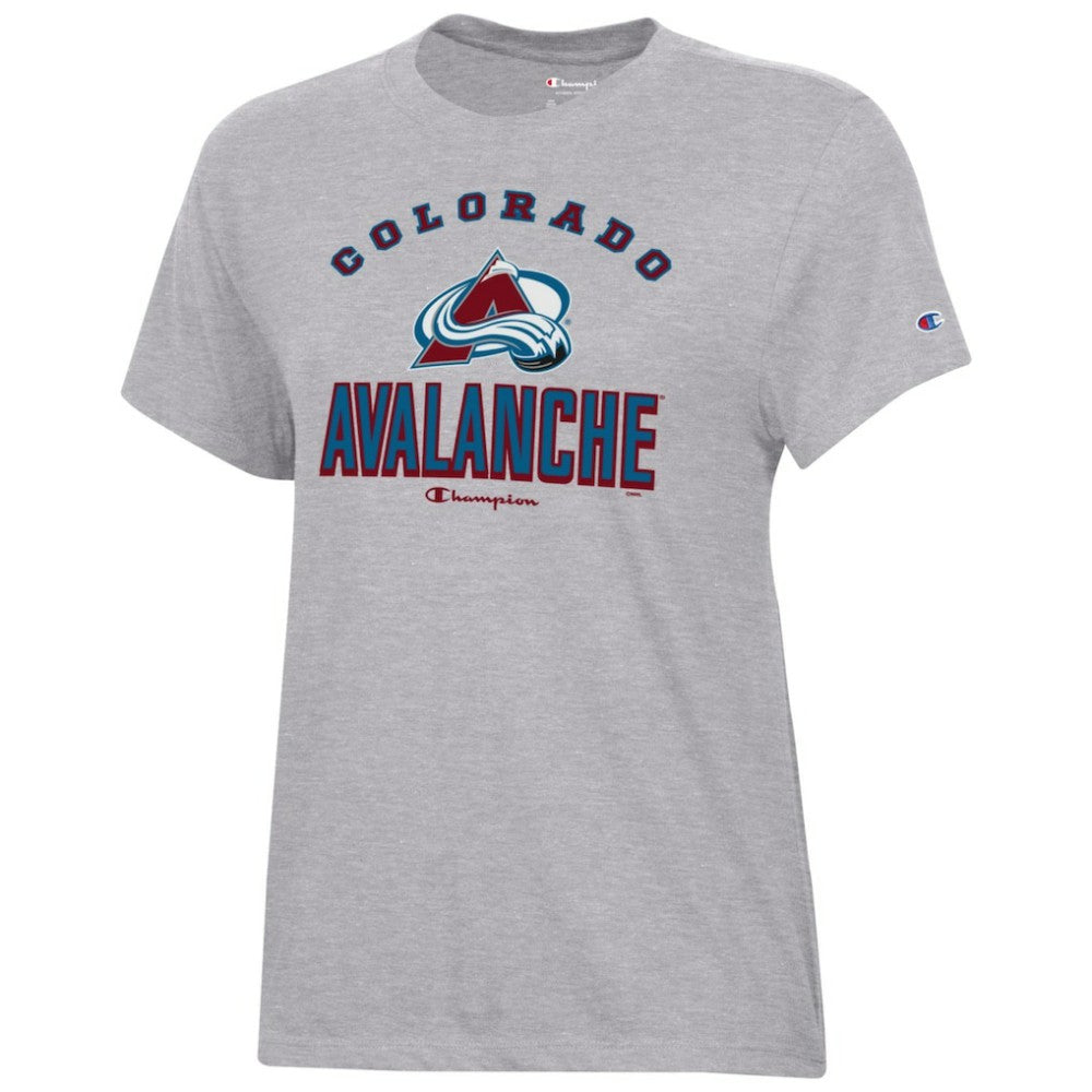 Colorado Avalanche Champion Women's Core T-Shirt Heather Gray