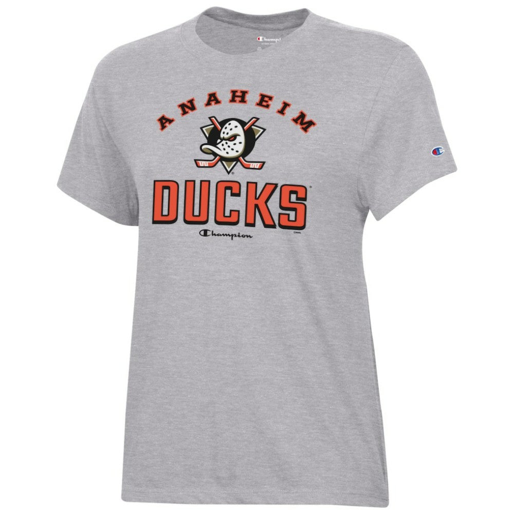 Anaheim Ducks Champion Women's Core T-Shirt Heather Gray