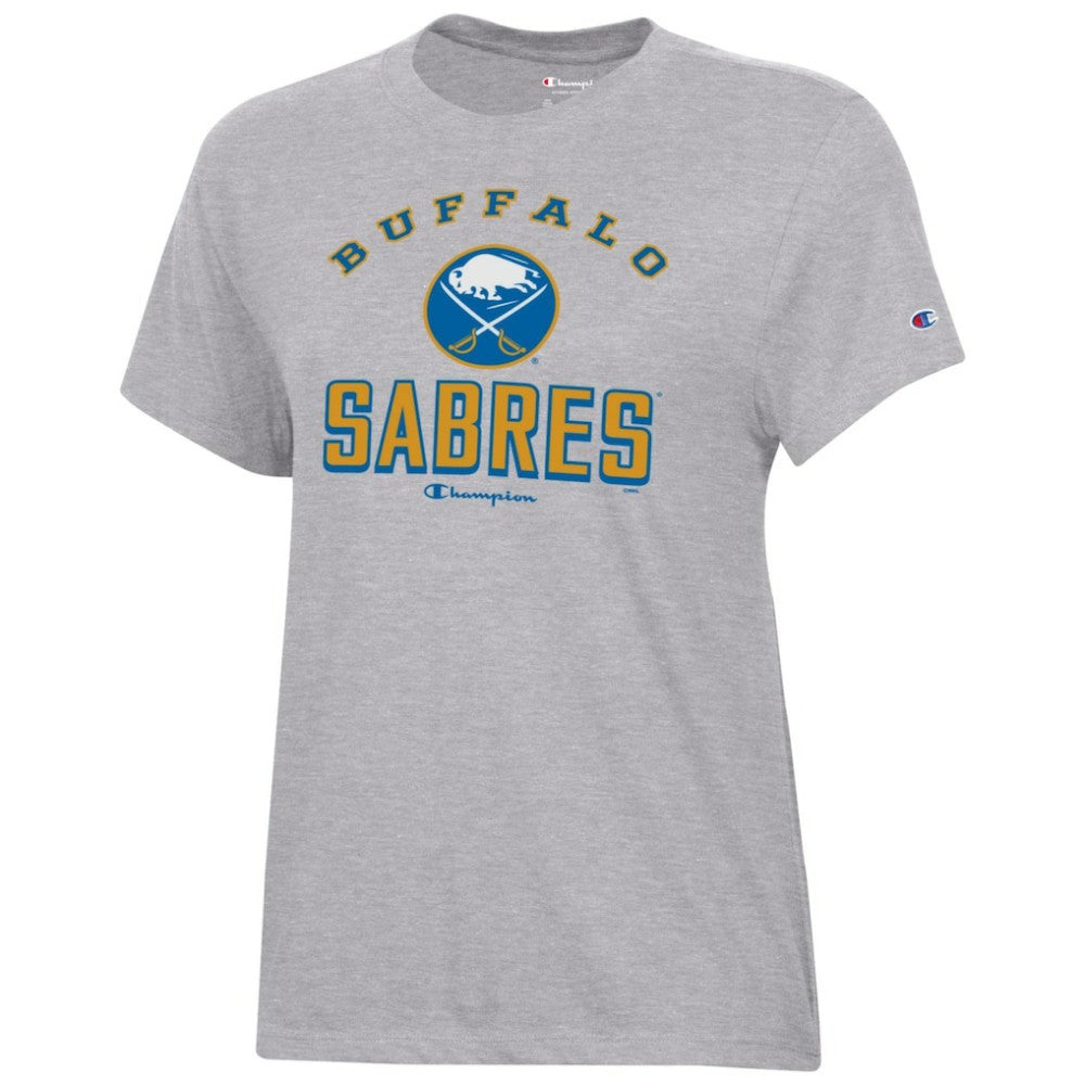 Buffalo Sabres Champion Women's Core T-Shirt Heather Gray