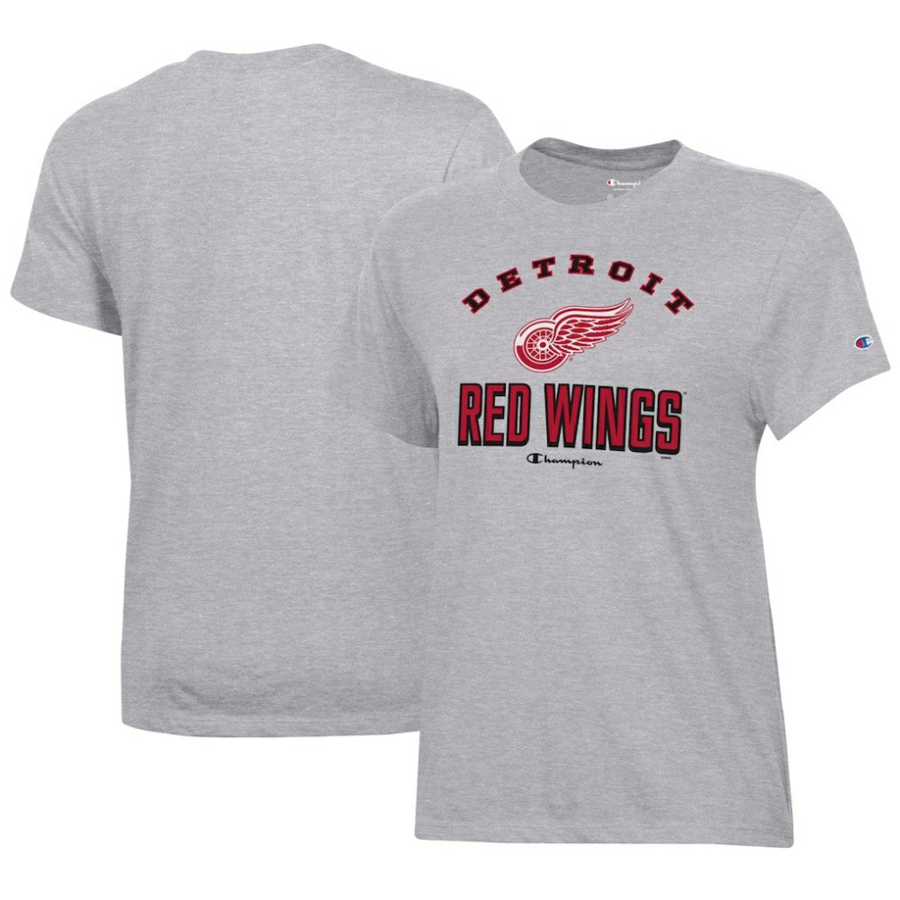 Detroit Red Wings Champion Women's Core T-Shirt Heather Gray