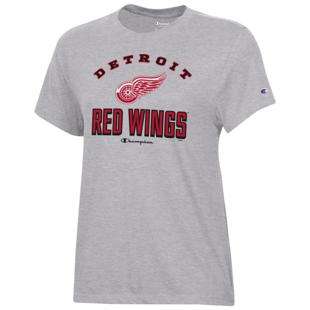 Detroit Red Wings Champion Women's Core T-Shirt Heather Gray