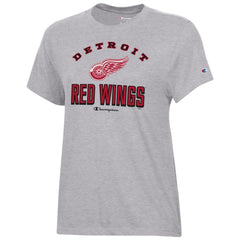 Detroit Red Wings Champion Women's Core T-Shirt Heather Gray