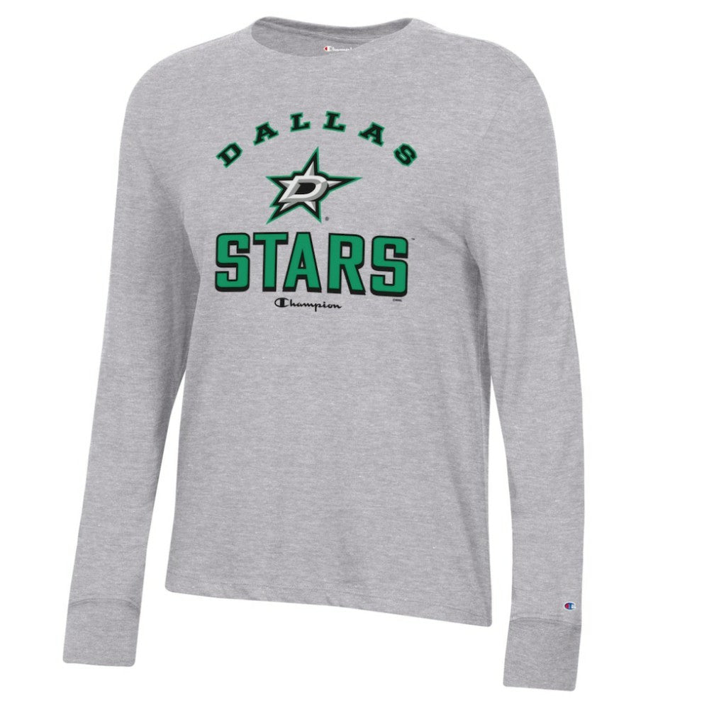 Dallas Stars Champion Women's Core Long Sleeve T-Shirt Heather Gray