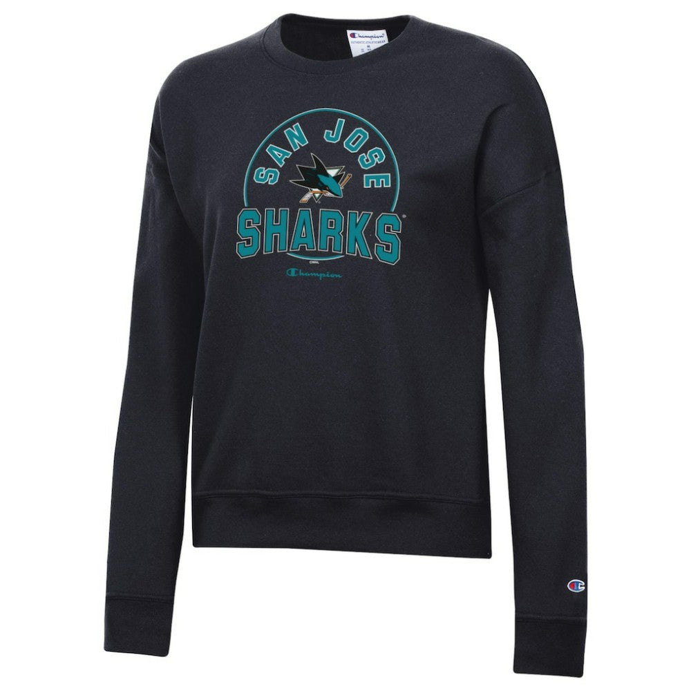 San Jose Sharks Champion Women's Powerblend Pullover Sweatshirt Black