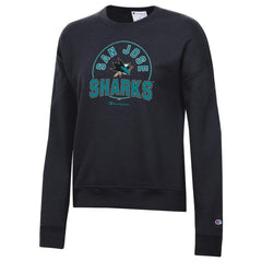 San Jose Sharks Champion Women's Powerblend Pullover Sweatshirt Black