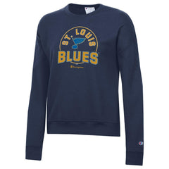 St. Louis Blues Champion Women's Powerblend Pullover Sweatshirt Navy