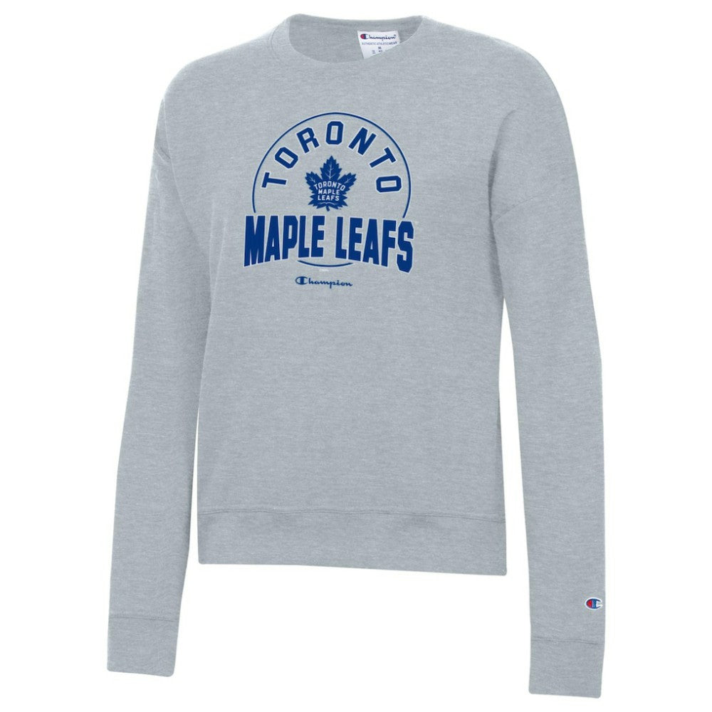 Toronto Maple Leafs Champion Women's Powerblend Pullover Sweatshirt Gray
